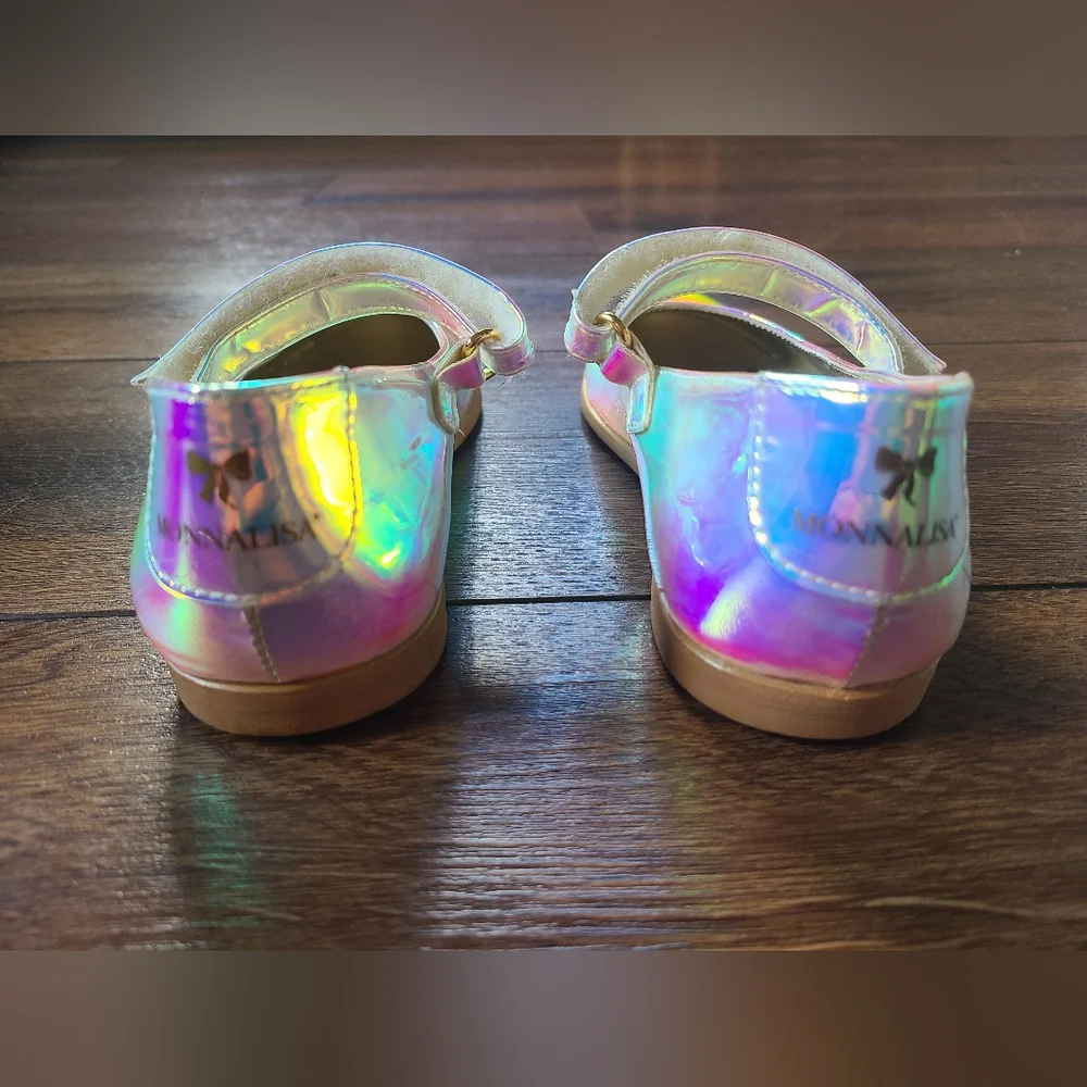 MonnaLisa Iridescent Ballet Flat EU 32 US Girls 1